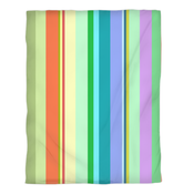 Close-up of the Serene Stripes Duvet Cover's fine, soft fabric and intricate design.